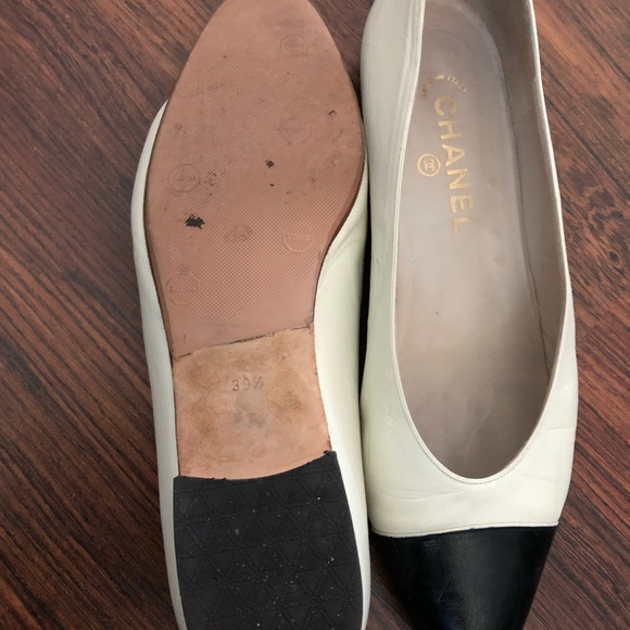 NOT FOR SALE Black & cream two toned leather - Picture 2 of 5